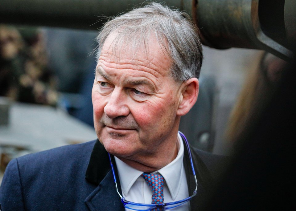Rupert Lower, Reform UK, at a farmer's protest in London.