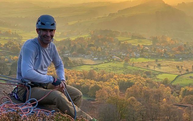 David Littlejohn (pictured), 55, says fellow climber Shane Williams dropped his rope at a crucial moment, sending him plummeting down a rock face in the Avon Gorge, Bristol