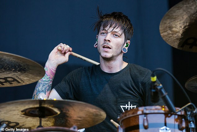 Daniel Williams, a former member of Christian metalcore band The Devil Wears Prada, was on board the Cessna 550 plane overnight. Williams is pictured performing at the Rockstar Energy Drink Mayhem Festival at San Manuel Amphitheater on June 30, 2012