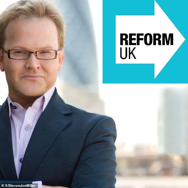 The broadcaster, pictured, has become a member of the Reform UK party and took to social media to share the news