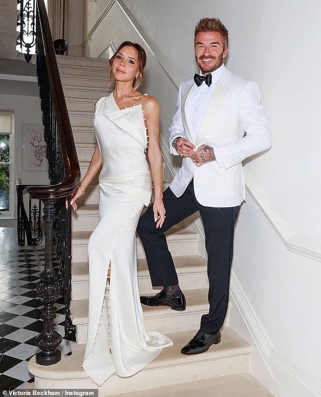 Victoria Beckham (pictured with David on Saturday) has reportedly been having 'sleepless nights' amid her ongoing rift with her son Brooklyn