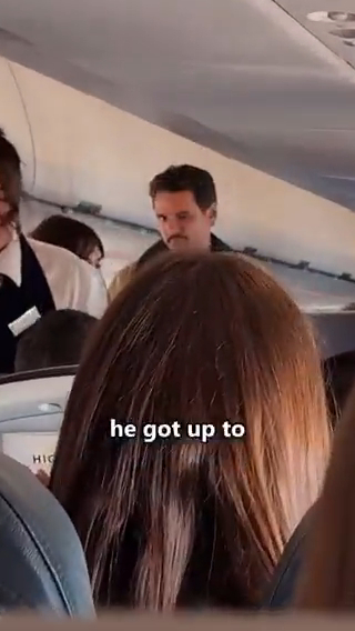 Pedro Pascal on a plane.