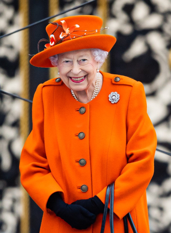 Queen Elizabeth II at Buckingham Palace for the Baton Relay.
