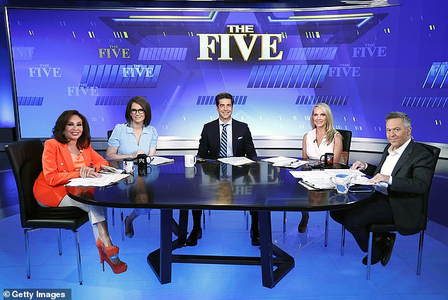 Tarlov (second from left) serves as the sole liberal voice on Fox News' The Five