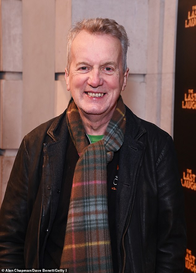 Frank Skinner's real name has been revealed - after he announced he's secretly tied the knot to his long-term love (pictured in February)