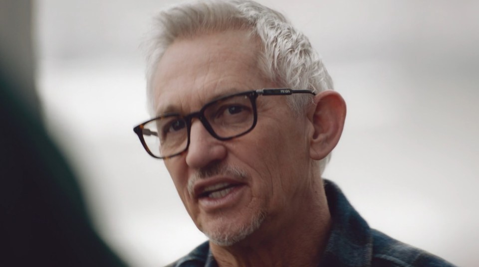 Gary Lineker talking.