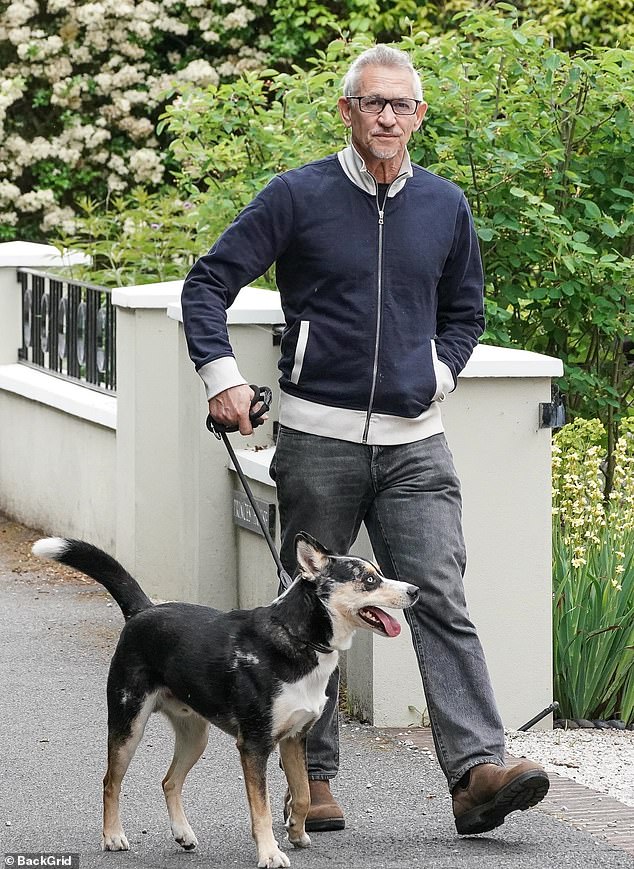 Gary Lineker (pictured today) doubled down on his support for Gaza less than a day after leaving the BBC as he posted a poem including a George Orwell quotation