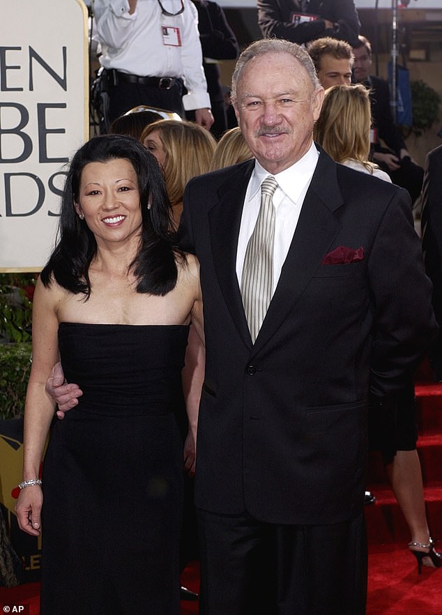 The bodies of Hackman and his wife Betsy Arakawa, 64, were found partially mummified at their Santa Fe mansion on February 26 [Gene and Betsy in 2003]
