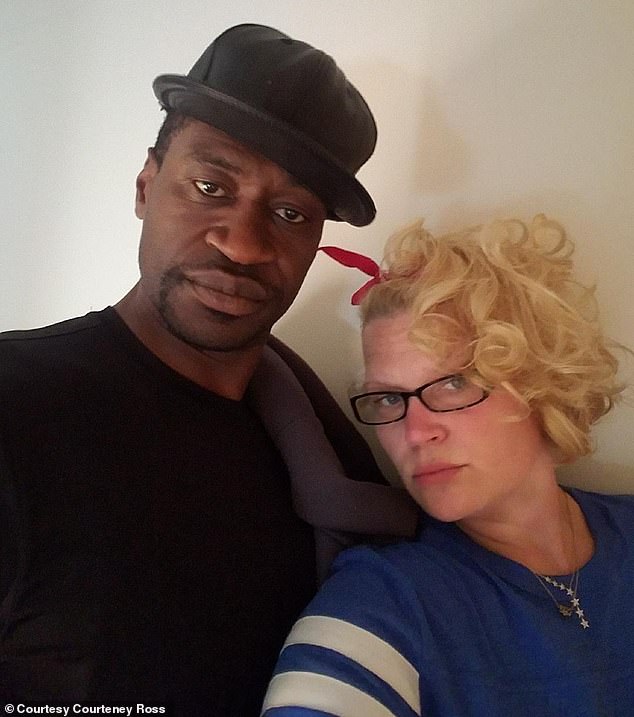 The girlfriend of George Floyd fears that President Donald Trump will one day pardon the police officer who killed him five years ago. Pictured: George Floyd with girlfriend Courtney Ross