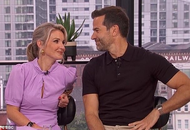 Now, a source has claimed the pair share a 'natural' chemistry and are continuing to grow closer (pictured on BBC Morning Live)