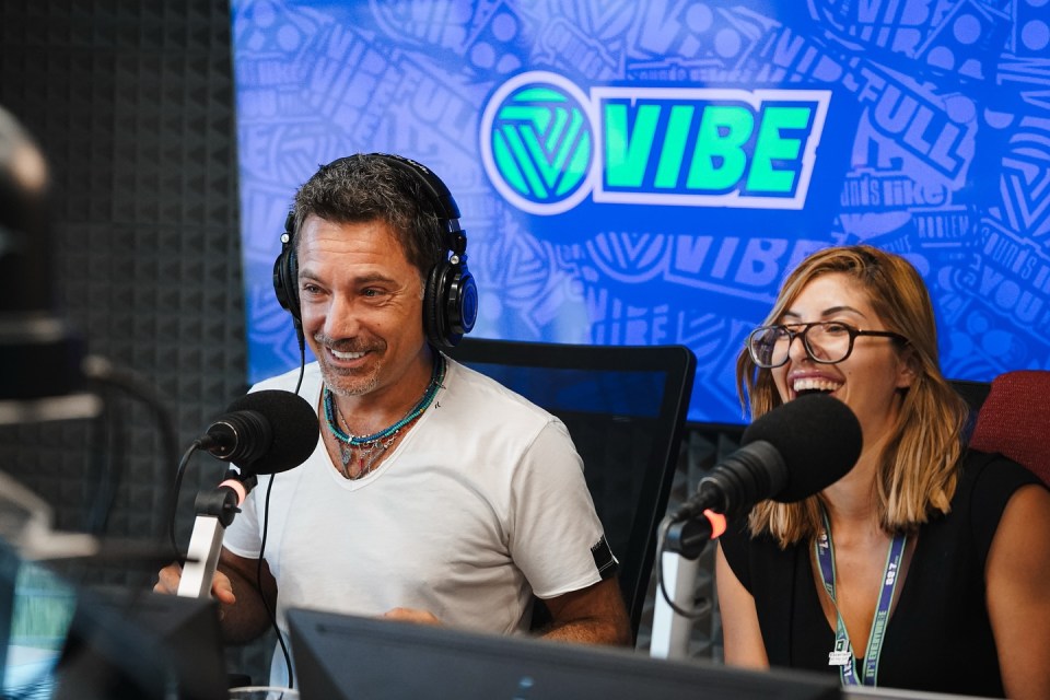 Gino D'Acampo on Vibe Radio.