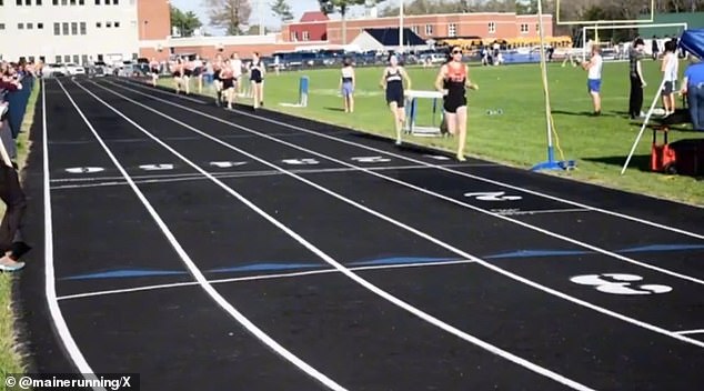 Onlookers watched in disbelief at a Maine's high school spring track meet as a biological male competing in the girls' division, coasted to victory in the 800-meter and 1600-meter races