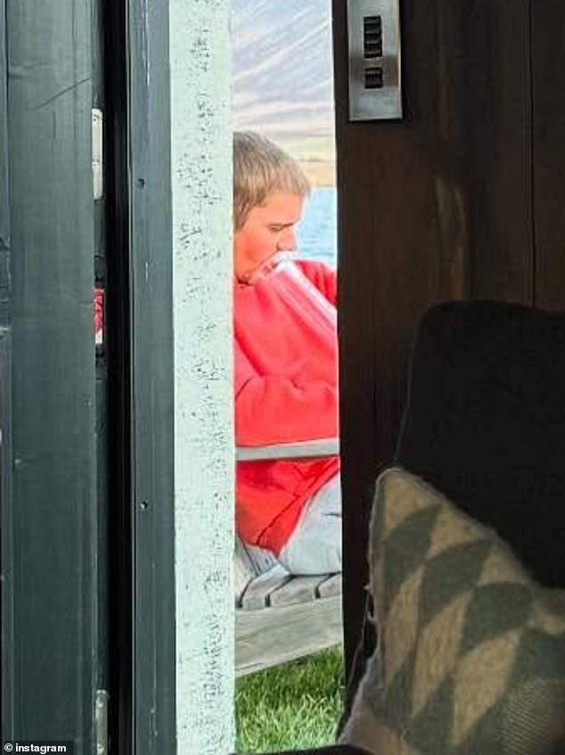 A glaring detail in Justin Bieber's, 31, latest social media post sparked concern about the singer's alleged drug use, as he was seen smoking from what appeared to be a bong