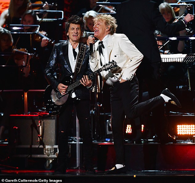 Sir Rod Stewart is planning a mini-reunion with his band Faces, and is set to be joined by former bandmate Ronnie Wood for Glastonbury's Legends slot next month