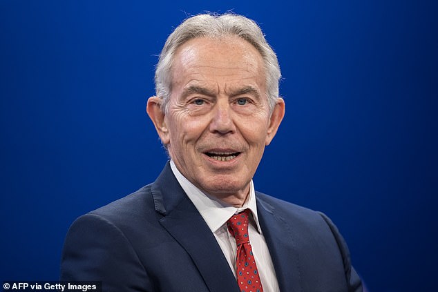 Former Prime Minister Tony Blair has said that half of the British adult population should be allowed to get their hands on fat jabs under suggested widened criteria (file photo)