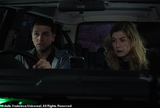 ictured: Matthew Rhys and Rosamund Pike in new taut thriller Hollow Road