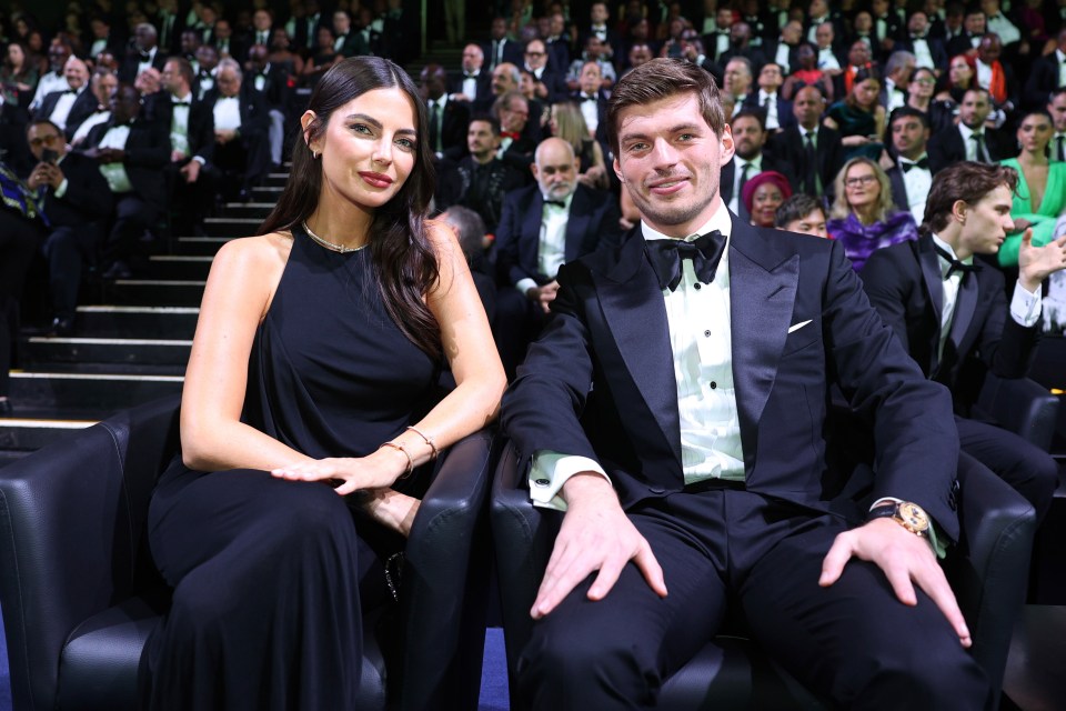 Max Verstappen and Kelly Piquet at the FIA Awards.