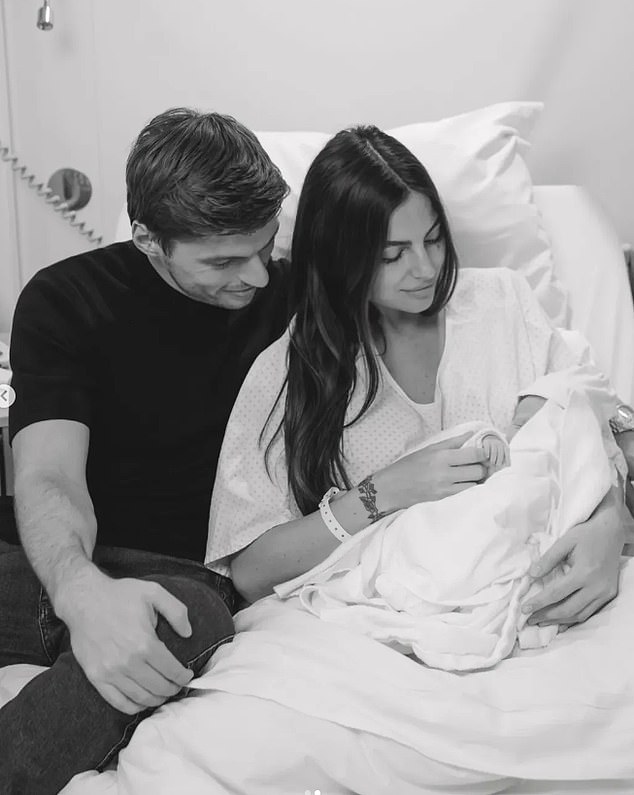 Verstappen welcomed his first daughter Lily with girlfriend Kelly Piquet in Monaco