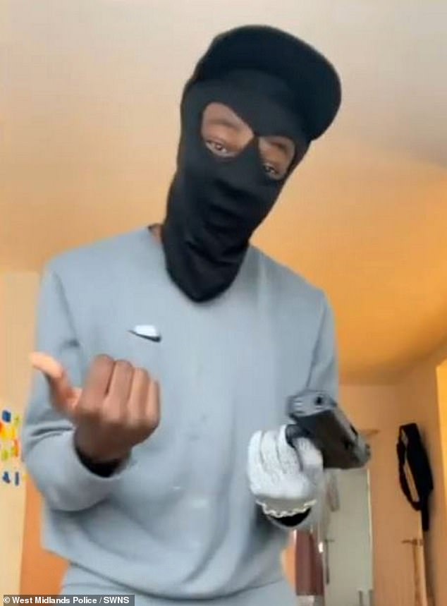 Ashirie Smith, then 17, was captured on mobile phone footage showing off with a gun at home