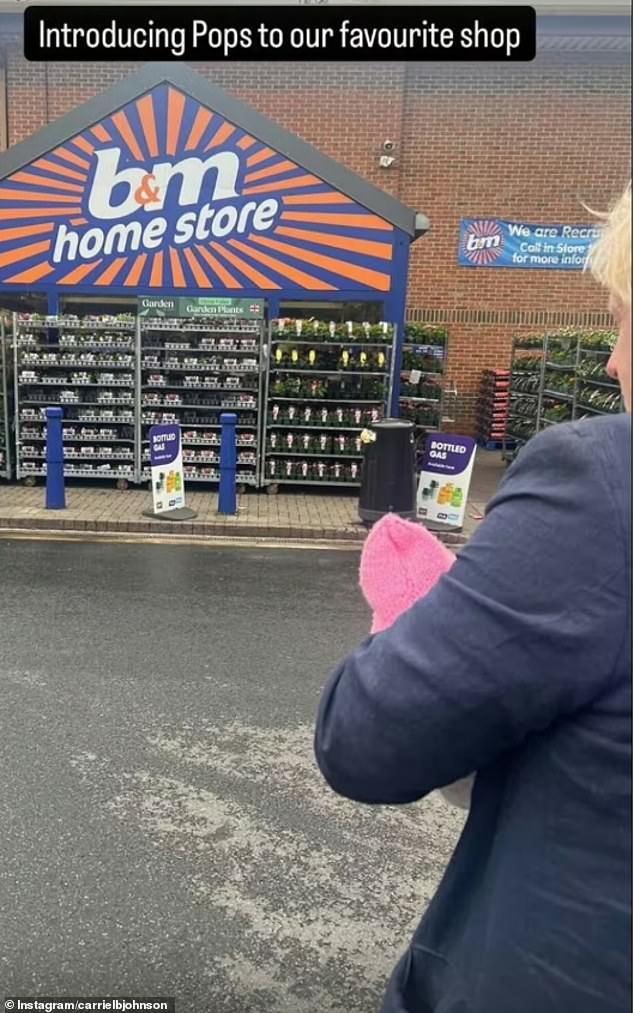This week, B&M proved it had found an unlikely follower in the form of Carrie Johnson