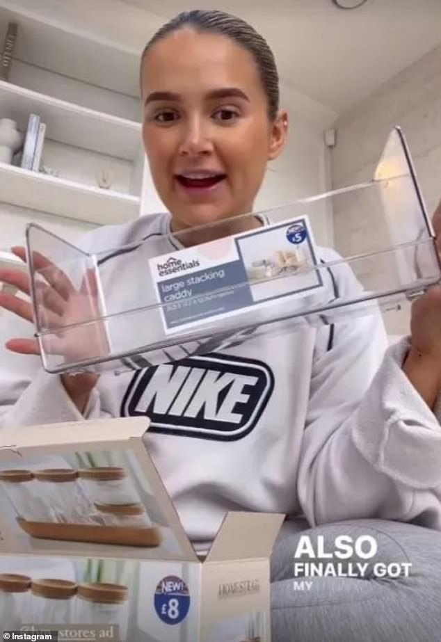 Is B&M turning posh? Fans include the likes of Molly-Mae Hague (pictured), who has partnered with them for ads and filmed herself shopping there