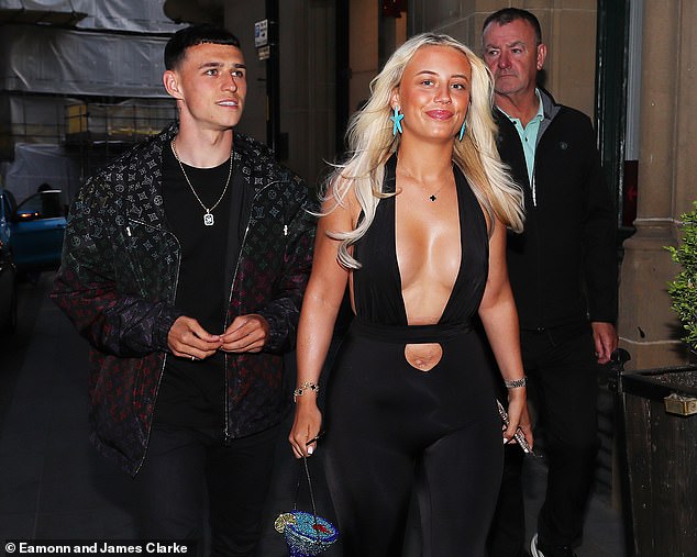 Phil Foden, pictured with girlfriend Rebecca, has lived a topsy-turvy life over the last few years