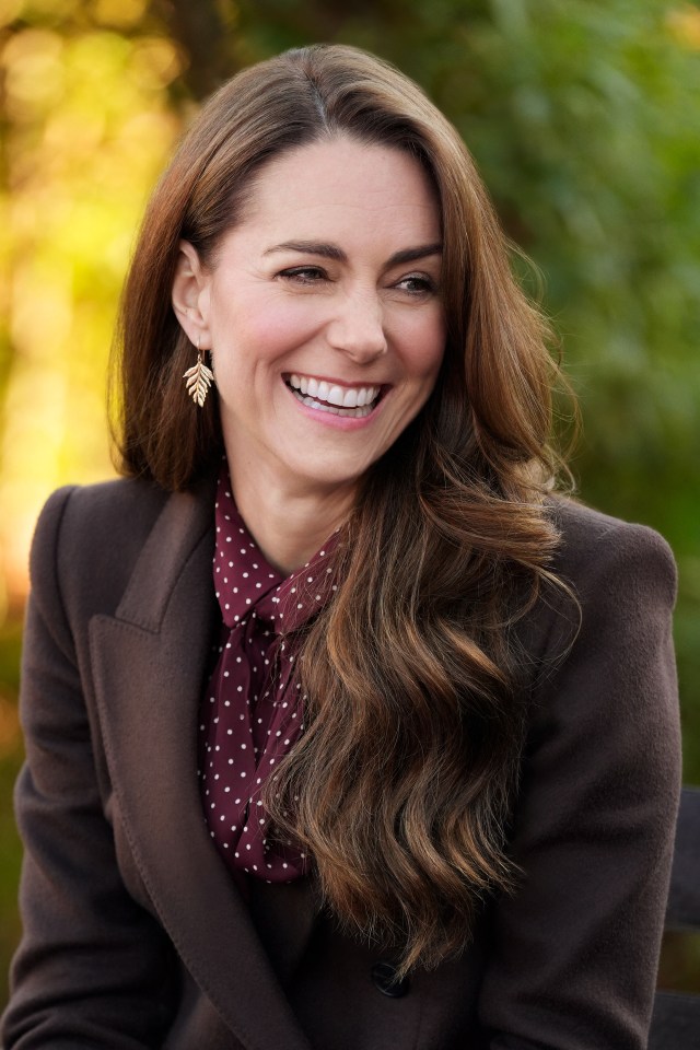 Catherine, Princess of Wales, smiling.