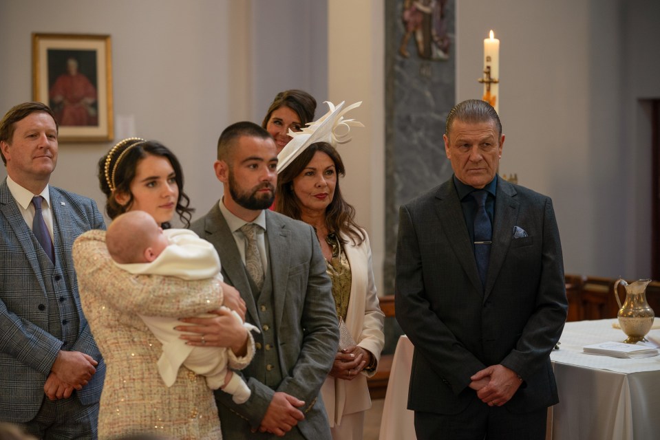 Family at a christening.