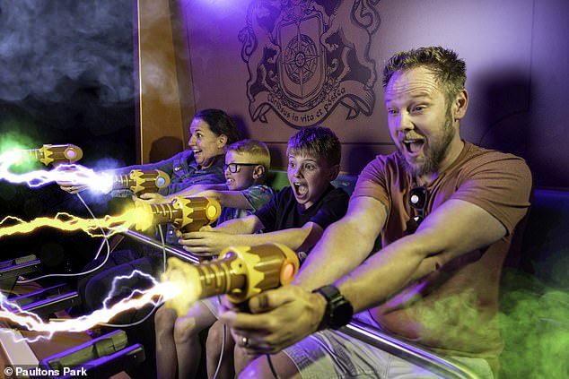 Ready to get spooked? Riders board four-seater carriages and get their own Phantom Phaser on new ride Ghostly Manor