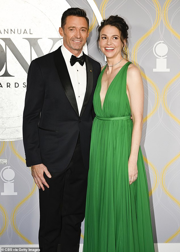 Hugh Jackman , 56, is turning up the heat onstage ¿ and fans are buzzing about what it means for his rumored rocky romance with Sutton Foster; (seen in June 2024)