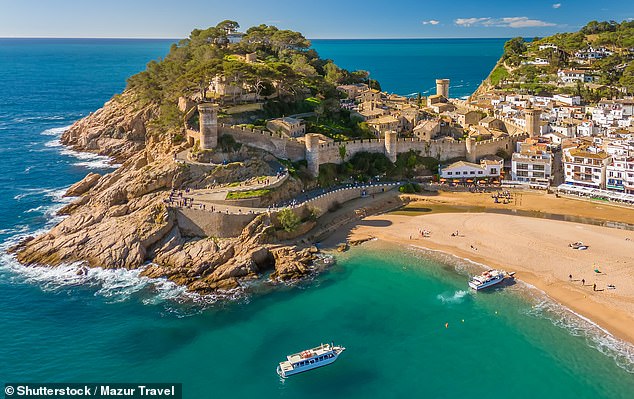 Earlier this week police launched a two-day search near the popular resort of Tossa de Mar (pictured) involving a helicopter and drones before calling it off late on Thursday