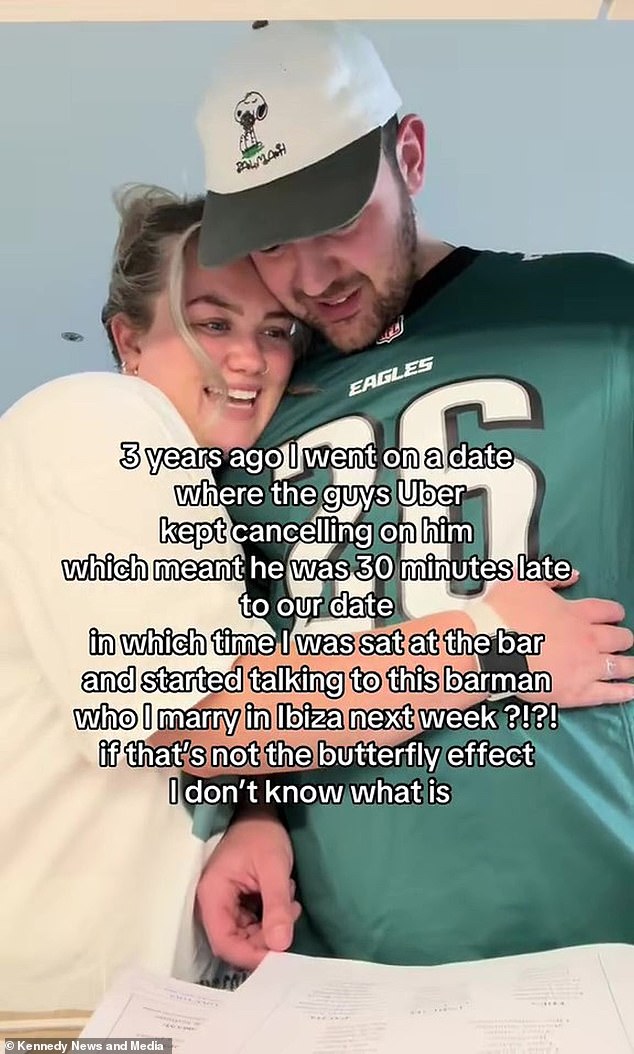Sophie has shared her love story on TikTok (pictured in a clip)
