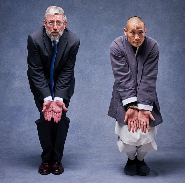 Shi Heng Yi helps me take my first step on the long journey to inner peace by attempting the Squatting Monkey