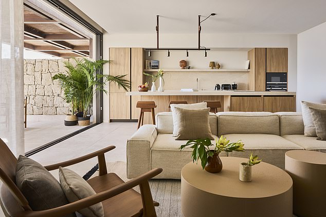 The interiors strike that perfect balance between luxe and laid-back ¿ think warm wood, crisp white linens, and locally crafted touches like volcanic rock sculptures and artisan ceramics