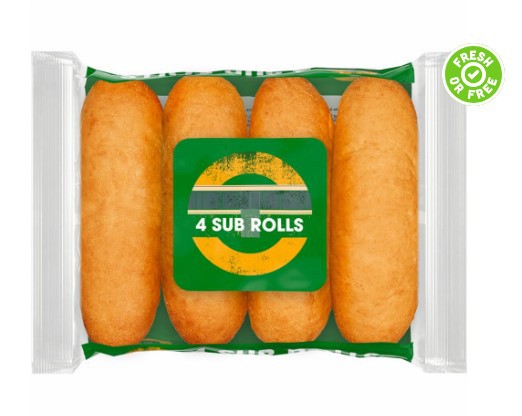 Iceland urgently recalls everyday lunchtime staple over health risk fears as shoppers warned 'do not eat'<br />
Pictured: Iceland - The Daily Bakery 4 Sub Rolls<br />
Credit: Iceland