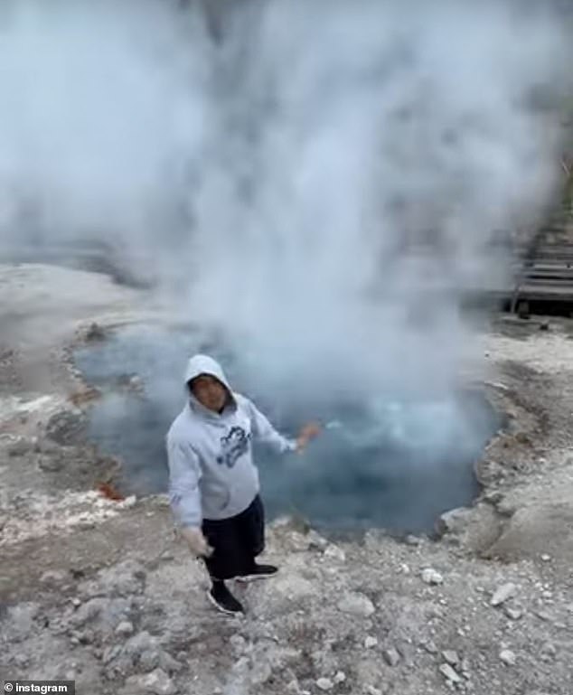 Musical artist Doeboi909 appears to have ignored a federal law that prohibits people from walking on thermal features at Yellowstone National Park in Wyoming. He posted a video on his YouTube Channel on May 4 that shows him standing next to the edge of a steaming hot spring