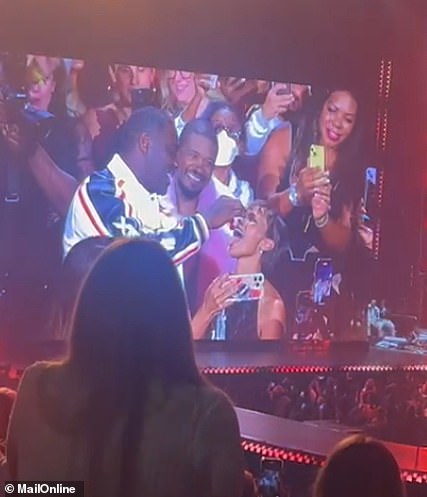 Idirs Elba put on a very steamy display with wife Sabrina Elba as they took part in Usher 's concert at the O2 Arena in London on Tuesday night