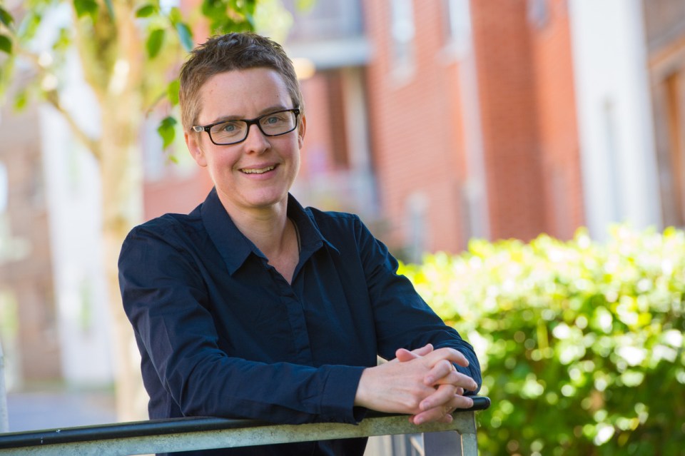 Portrait of Jo Millington, a blood splatter analyst.