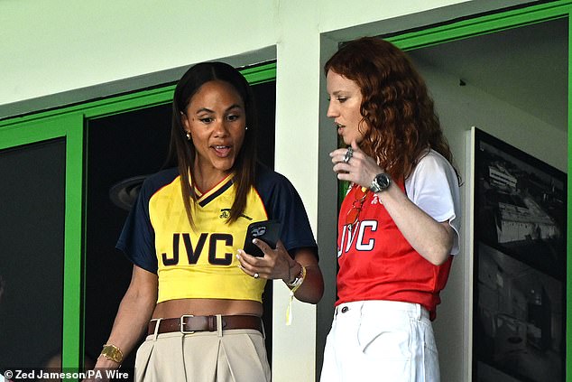 Glynne and Scott were in attendance at the final in Lisbon together on Saturday evening