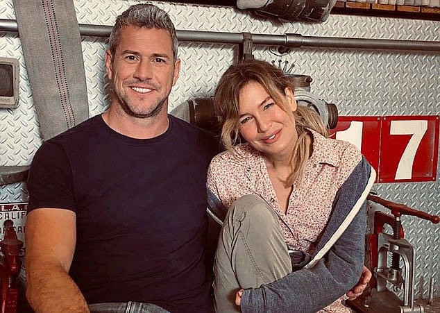 Fans of the 56-year-old Oscar winner had hoped she had finally broken her so-called Bridget Jones 'curse' after falling in love with British TV host Ant Anstead (pictured together), who is ten years her junior