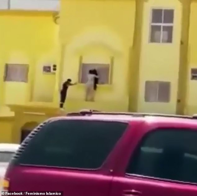Video from 2017 purports to show women trying to jump from the roof of a centre in Mecca