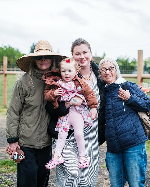 Ireland Baldwin celebrated her daughter Holland's 2nd birthday over the weekend, sharing a rare snap of her mother Kim Basinger in the process