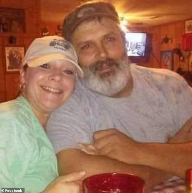 Julia Carwyle pictured with her husband