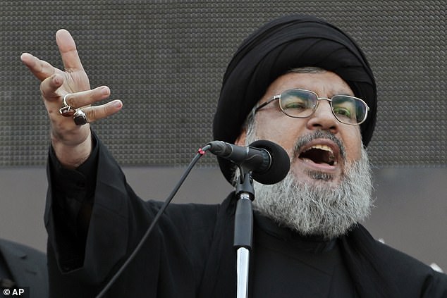Pictured: Former secretary-general of Hezbollah Hassan Nasrallah in 2013