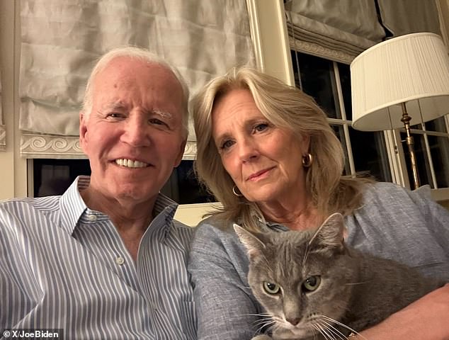 Joe Biden's office was forced to respond after doubt surfaced over whether the former president knew while in office about his prostate cancer diagnosis. A day later, Biden posted a smiling selfie to X alongside wife Jill Biden, who was holding their cat Willow