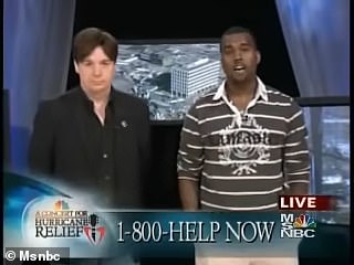 Myers found himself stuck in an elevator alone with Kanye 20 years after he was famously caught by surprise when West said that 'George [W.] Bush doesn't care about Black people' during an impromptu speech on a live telethon raising funds for victims of Hurricane Katrina