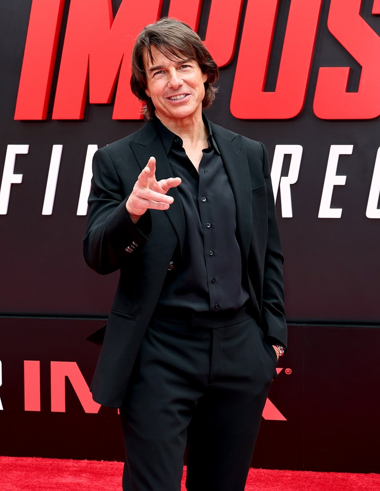 Tom Cruise at the Mission: Impossible premiere.