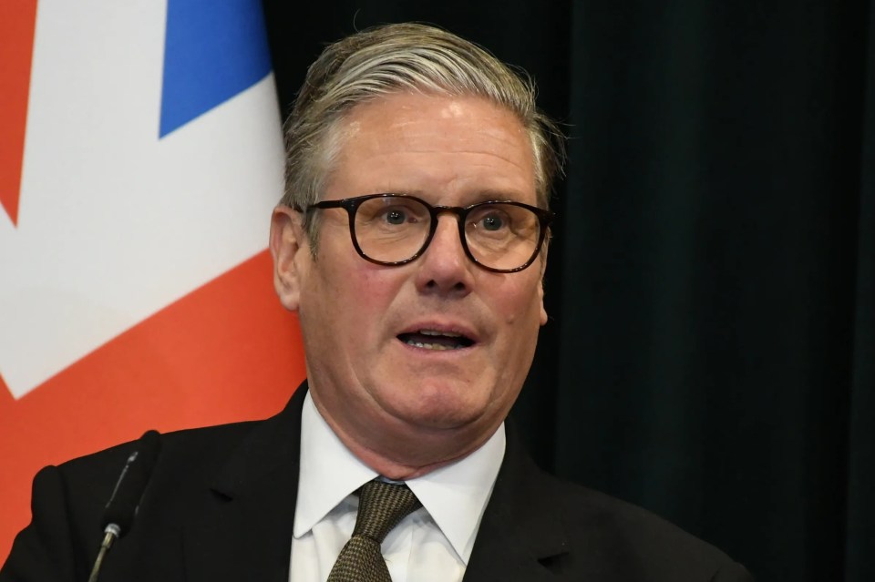 Keir Starmer, British Prime Minister, at a press conference.