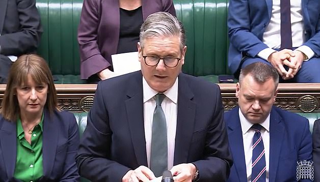 Making a statement to MPs, Keir Starmer argued that the package he unveiled alongside beaming EU commission chief Ursula von der Leyen would 'drive down bills and drive up jobs'