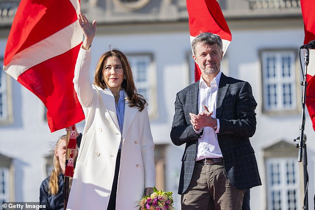 The King and Queen of Denmark beamed in the sun, as they made the annual move into their summer residence at Fredensborg Castle on Monday